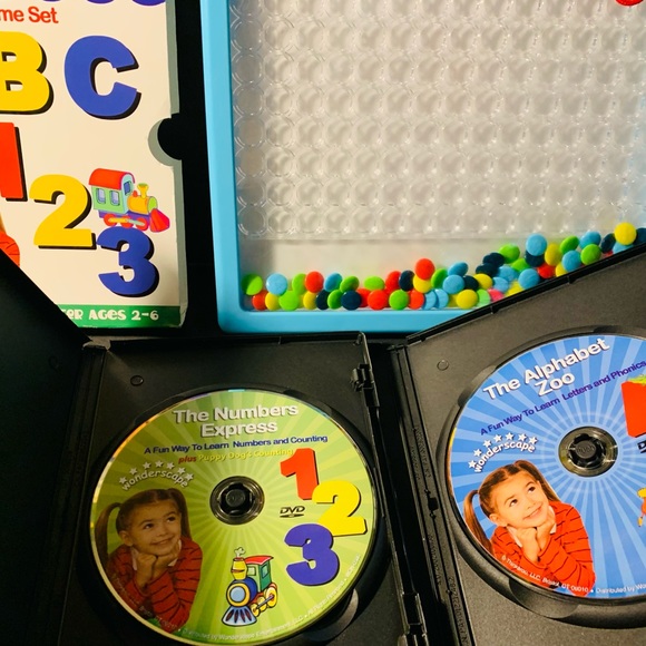 New DVD Alphabet & DVD Numbers with Vintage magnetic counting board sale - Picture 8 of 10